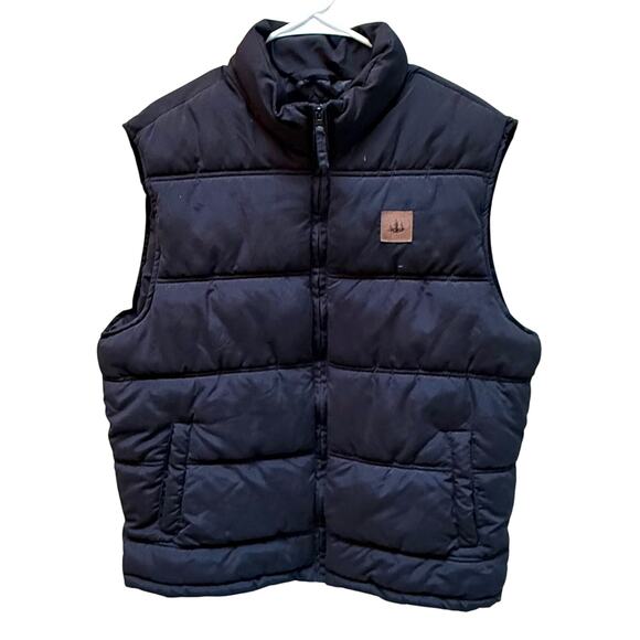 Field & Stream Black Puffer Vest Mens L Hunting Fishing Outdoors - Picture 1 of 13